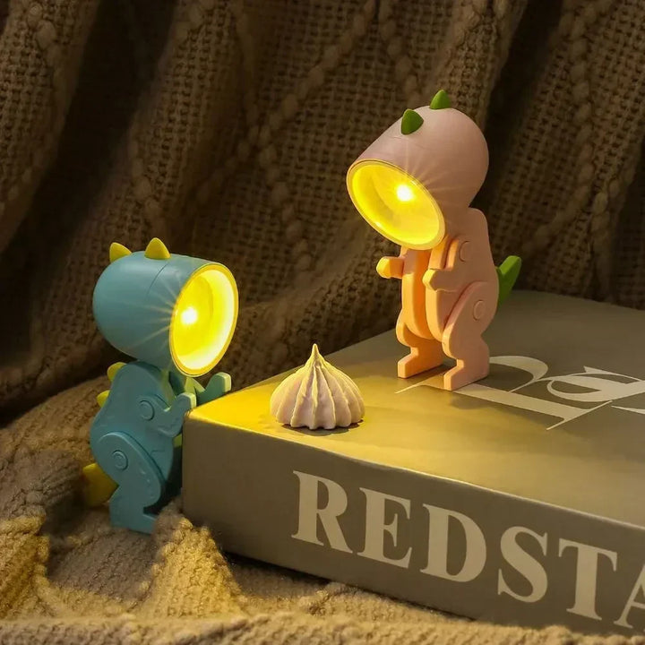 Søde Dinosaur LED Bordlamper – Justerbare Dyrefigurer Nattelys til Børn |