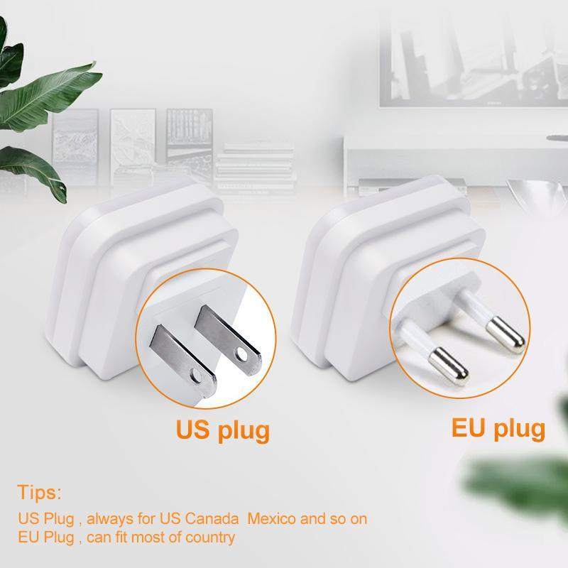 LED Natlys Mini Lys Sensor Kontrol 110V 220V EU US Stik Energibesparende Lampe Til Børn Stue Soveværelse Belysning