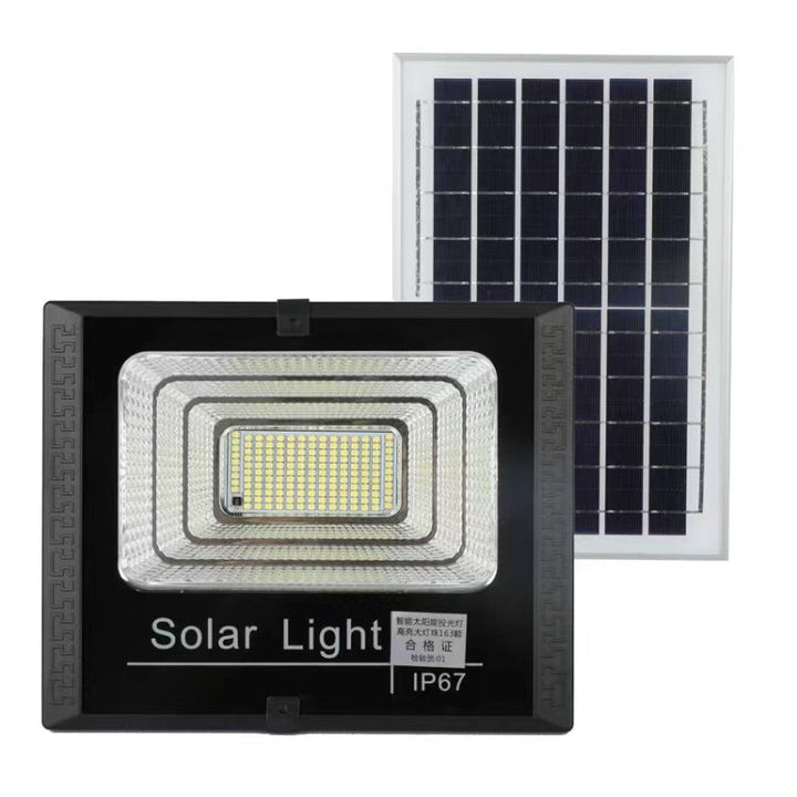 10W 100 LEDs IP67 Vandtæt Solenergi Flomlys med Fjernbetjening