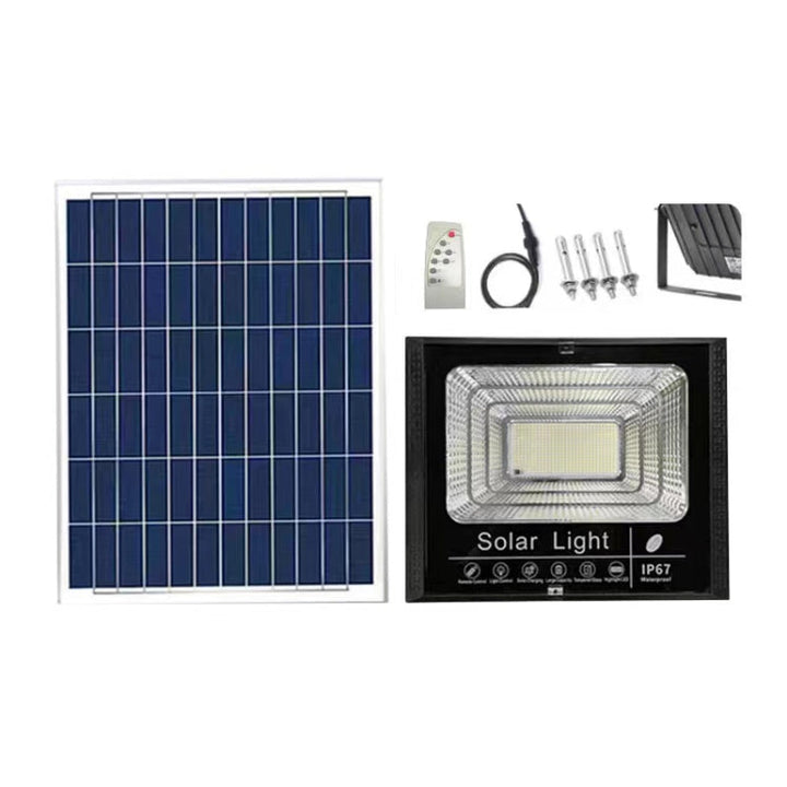 10W 100 LEDs IP67 Vandtæt Solenergi Flomlys med Fjernbetjening