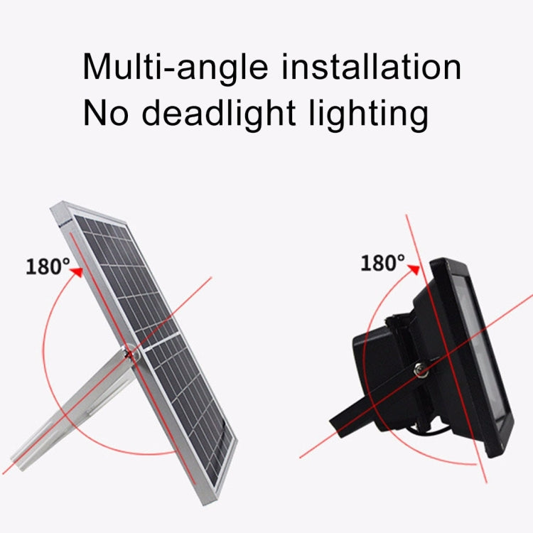 10W 100 LEDs IP67 Vandtæt Solenergi Flomlys med Fjernbetjening