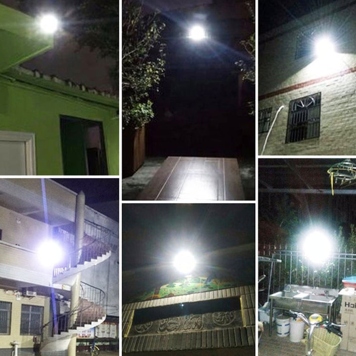 10W 100 LEDs IP67 Vandtæt Solenergi Flomlys med Fjernbetjening
