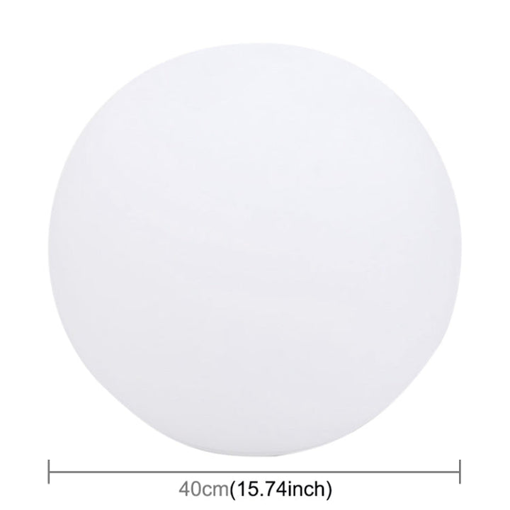 LEH-42321 40 cm Rund Kugle Solenergi Lampe, Flydende Have Farveskiftende LED Lys med 0,7 W Monokrystallinsk Silikone Solpanel &amp; Fjernbetjening (Hvid)