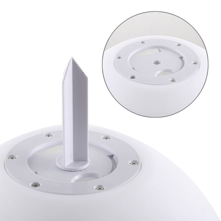 LEH-42321 40 cm Rund Kugle Solenergi Lampe, Flydende Have Farveskiftende LED Lys med 0,7 W Monokrystallinsk Silikone Solpanel &amp; Fjernbetjening (Hvid)