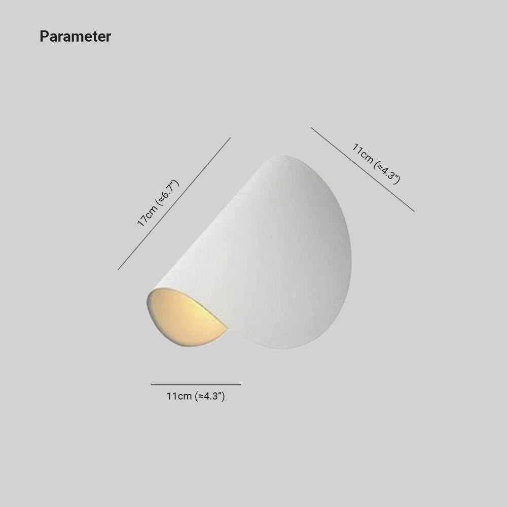 Eveline Moderne Geometrisk LED 4 farver Væglampe Indendørs/Udendørs Metal