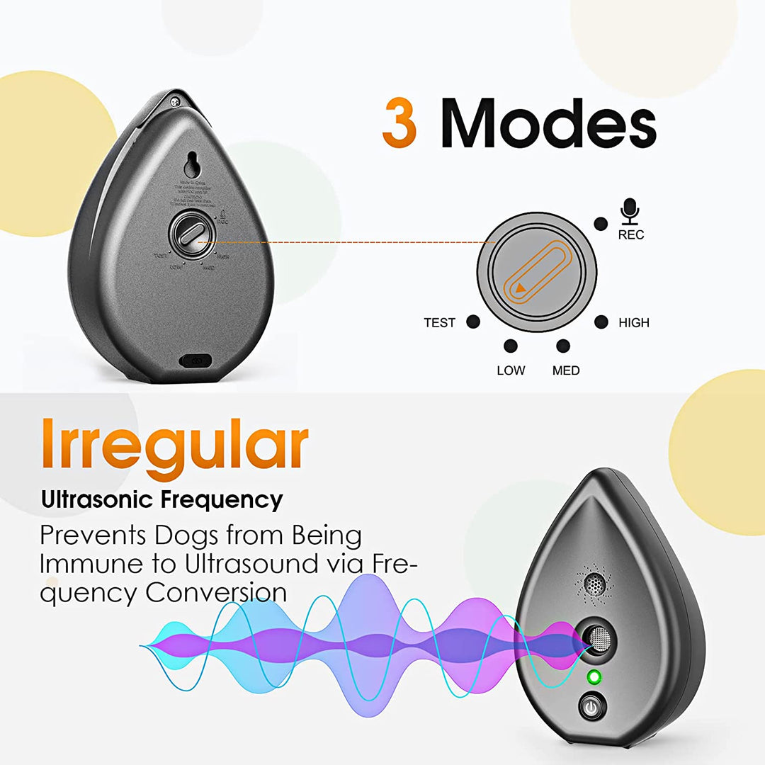 SilentHome Ultrasonic Bark Stopper – Trådløs Anti-Barking Enhed til Indendørs Brug