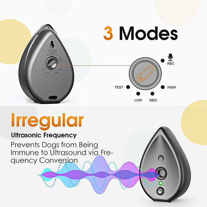 SilentHome Ultrasonic Bark Stopper – Trådløs Anti-Barking Enhed til Indendørs Brug