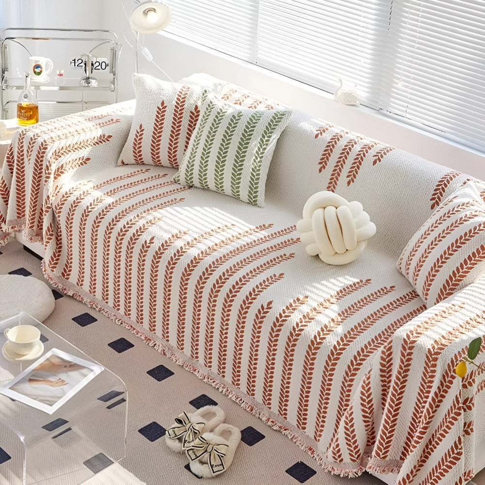 Blad Fringed Lace Sofa Dække