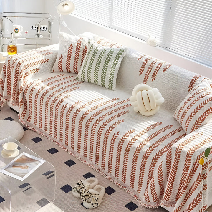 Blad Fringed Lace Sofa Dække