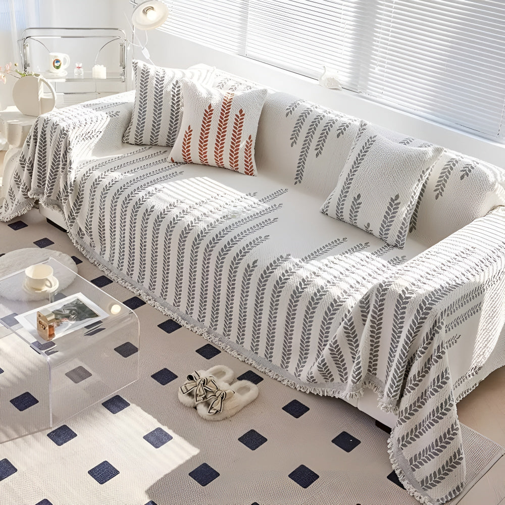 Blad Fringed Lace Sofa Dække