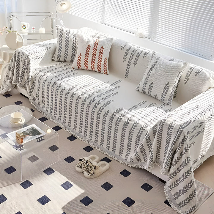 Blad Fringed Lace Sofa Dække