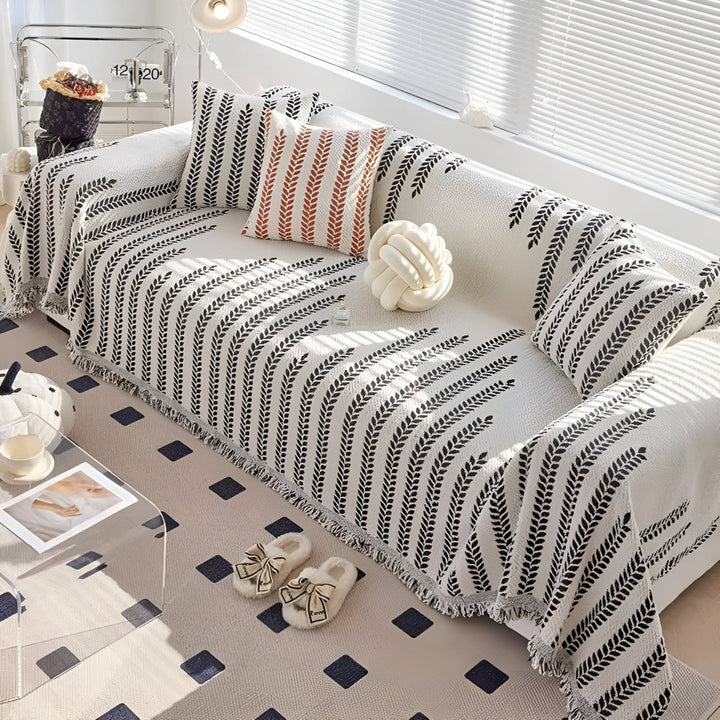 Blad Fringed Lace Sofa Dække
