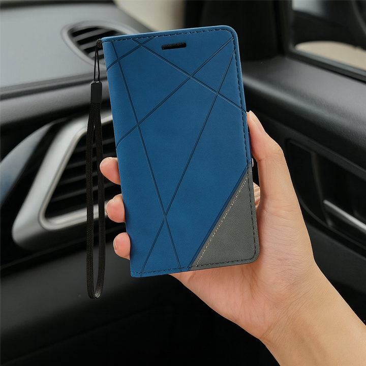 Læder Pung Flip Telefon Etui