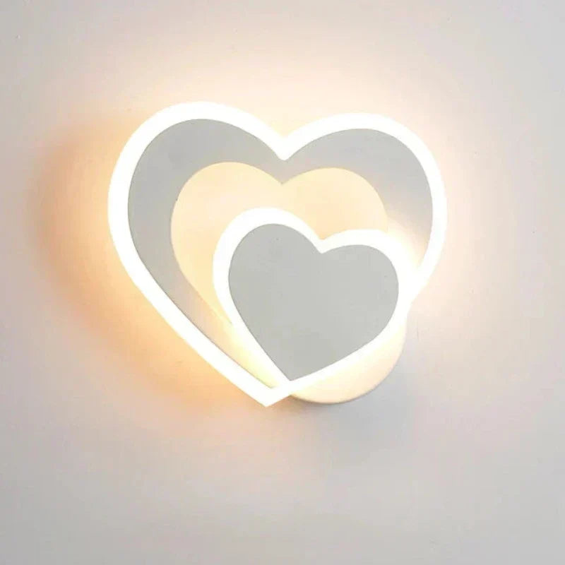Hjerte Væglampe | Romantisk Design | Nem Installation - AtmosLove