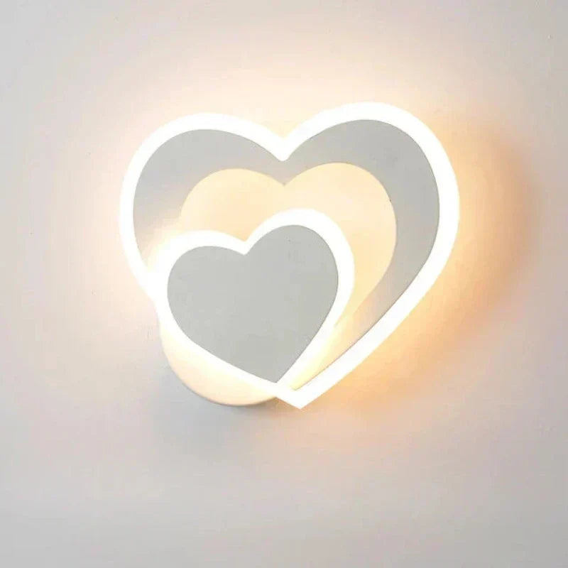 Hjerte Væglampe | Romantisk Design | Nem Installation - AtmosLove