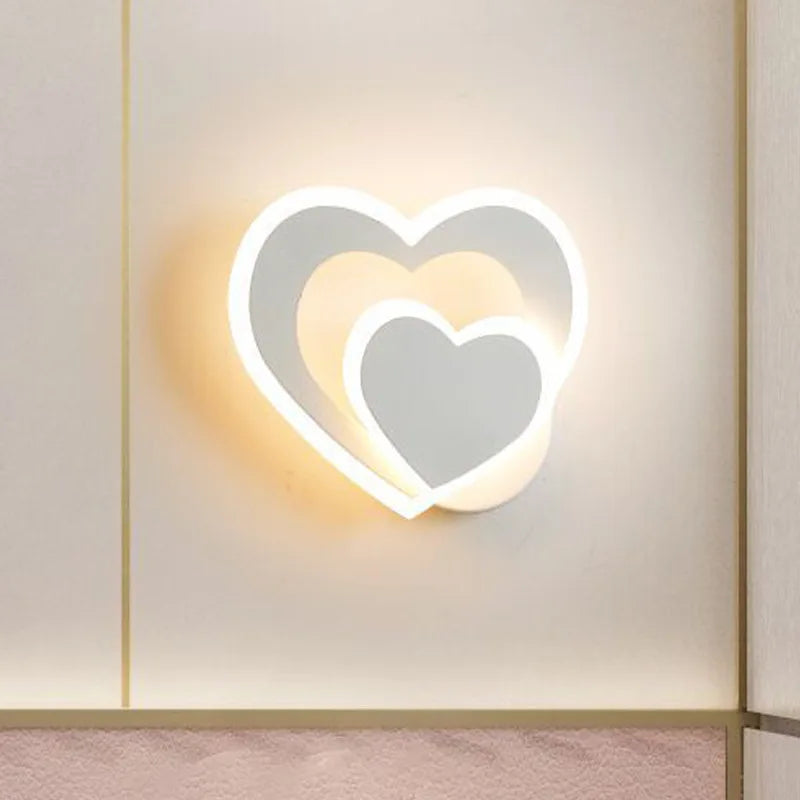 Hjerte Væglampe | Romantisk Design | Nem Installation - AtmosLove