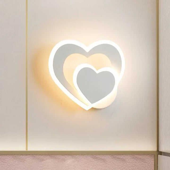 Hjerte Væglampe | Romantisk Design | Nem Installation - AtmosLove
