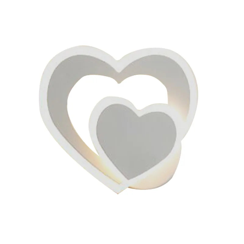 Hjerte Væglampe | Romantisk Design | Nem Installation - AtmosLove