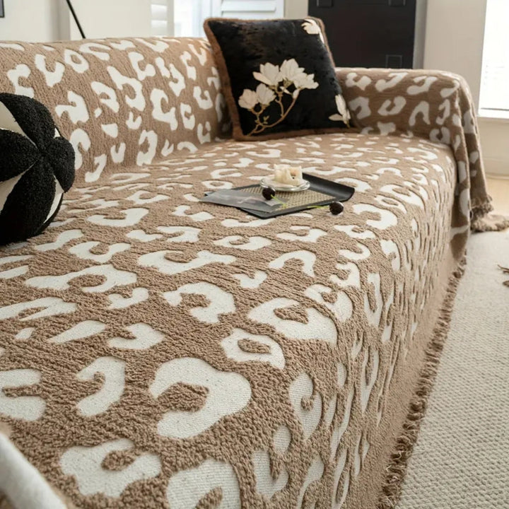 Leopardprint Bohemian Sofapude
