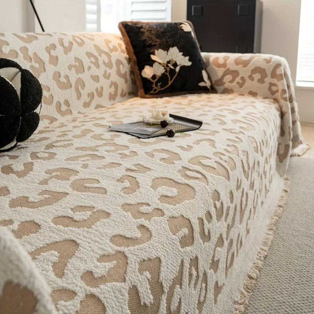 Leopardprint Bohemian Sofapude