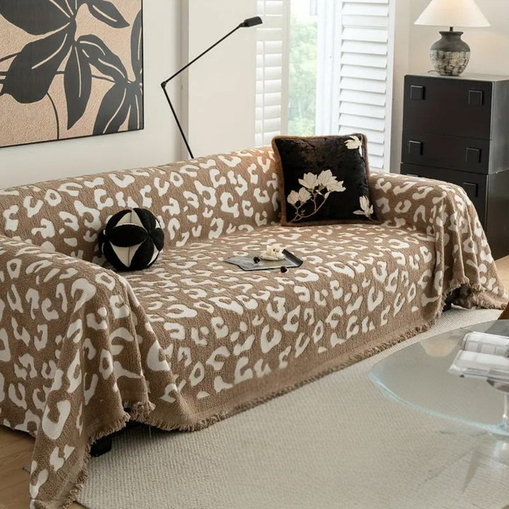 Leopardprint Bohemian Sofapude