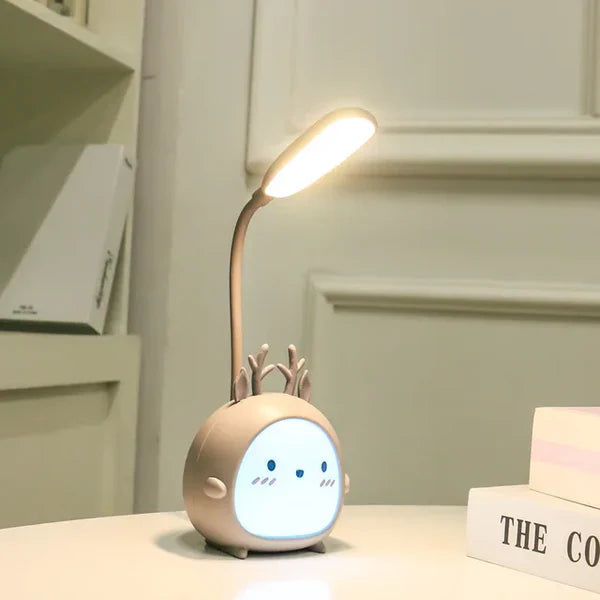 Øjenvenlig børnelampe til læsning med USB natlys