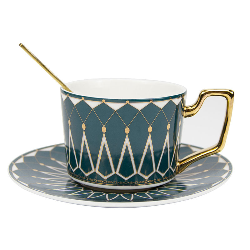 Kvadrat A Retro-Mønster Kaffe Kop