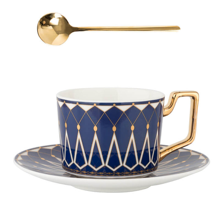 Kvadrat A Retro-Mønster Kaffe Kop