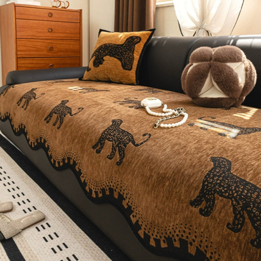 Løve Bølge Non-Slip Sofa Cover