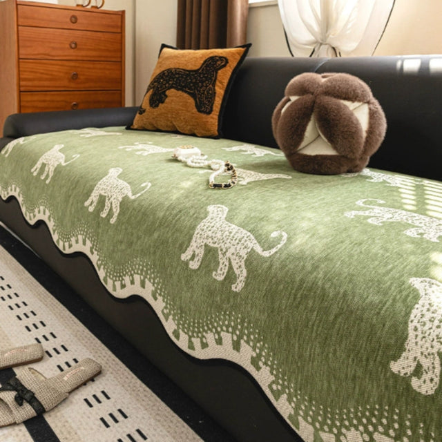Løve Bølge Non-Slip Sofa Cover