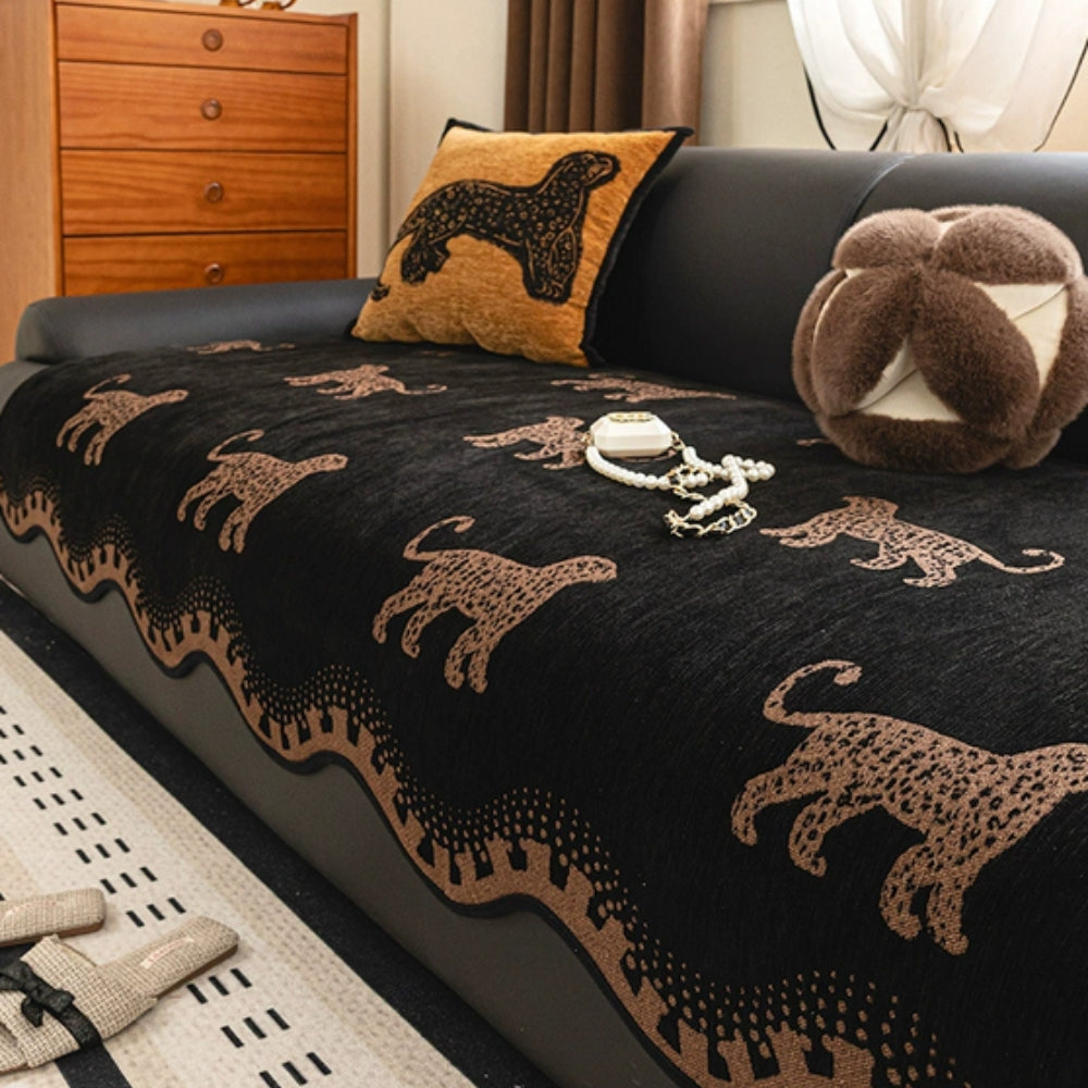 Løve Bølge Non-Slip Sofa Cover
