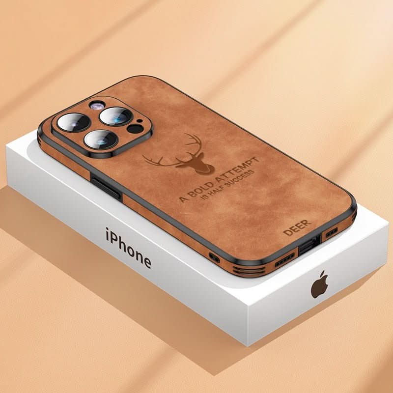Læder iPhone Cover med Stødbeskyttelse &amp; Elegant Design