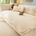 Luksus Chenille Vævet Tekstur Puf Sofa Cover