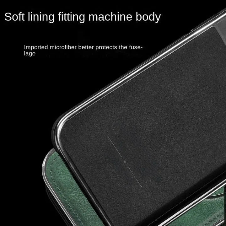 Luksus Læder Usynlig Stativ iPhone Etui