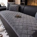 Luksuriøs Plush Diamant Stitched Sofa Cover