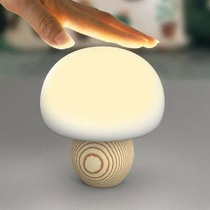 Magnetisk LED Svampe Bordlampe – Dekorativ Natlampe med Touchkontrol |