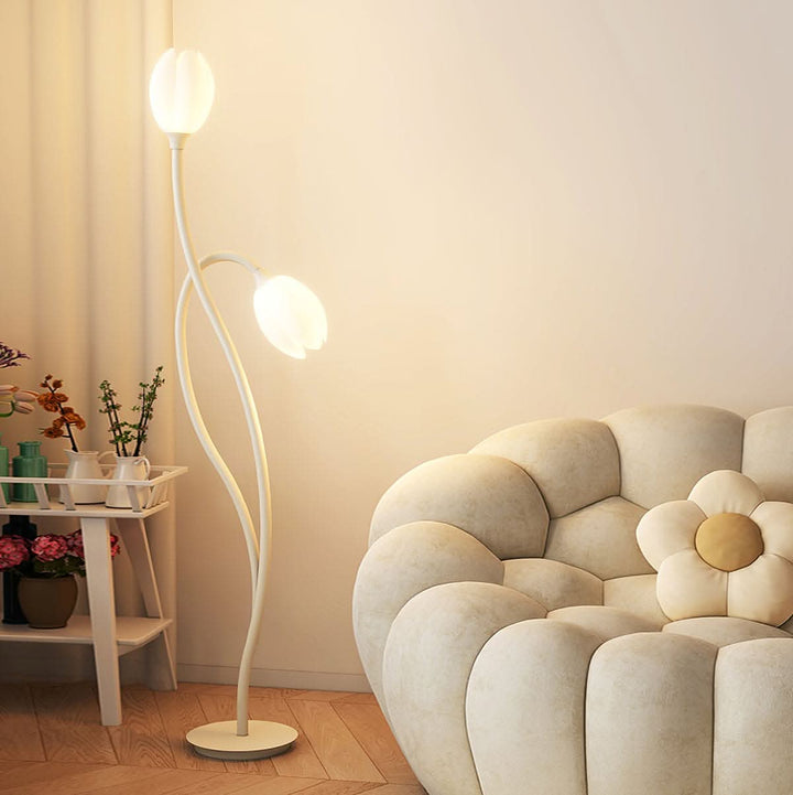Moderne Blomster Gulvlampe med G9 Stik
