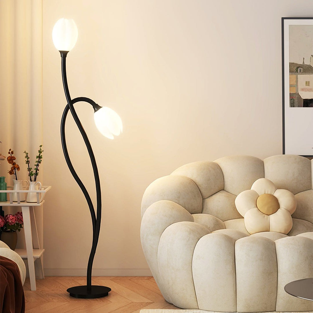 Moderne Blomster Gulvlampe med G9 Stik