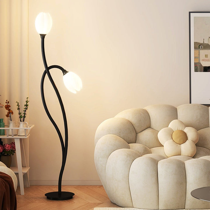 Moderne Blomster Gulvlampe med G9 Stik