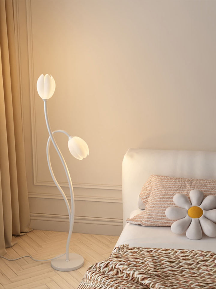 Moderne Blomster Gulvlampe med G9 Stik
