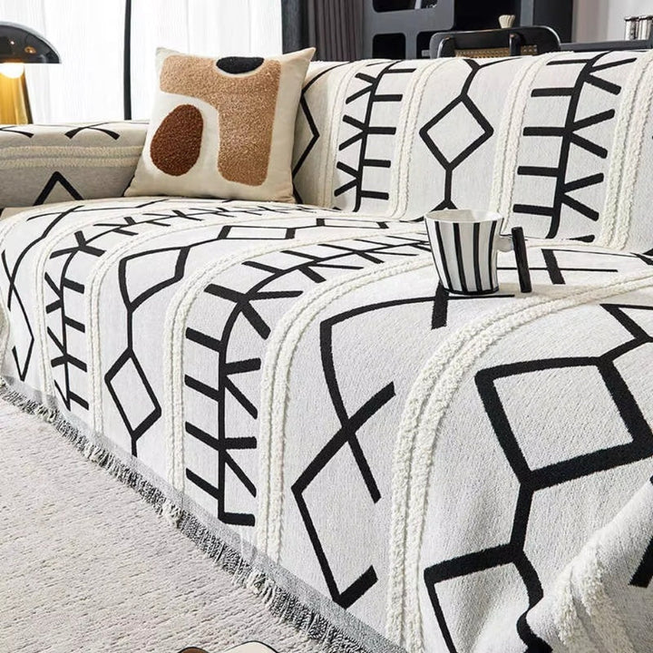 Maze Four-Season Chenille Sofa Cover
