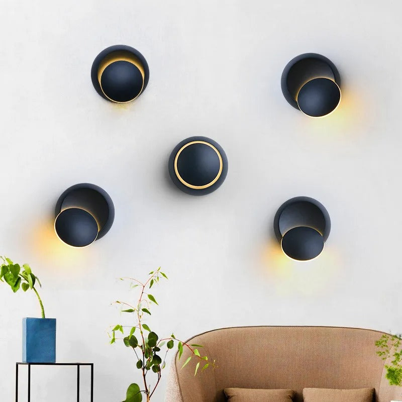 Minimalistisk Orb Design Væglampe