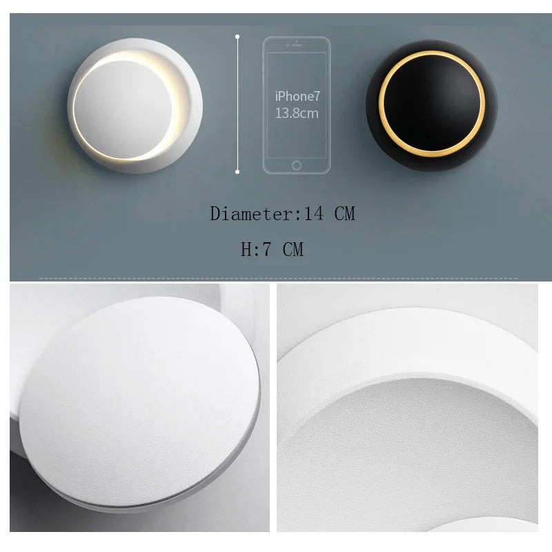 Minimalistisk Orb Design Væglampe