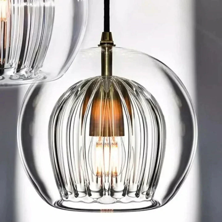 TimberGlow - Moderne Glas Pendel Lys