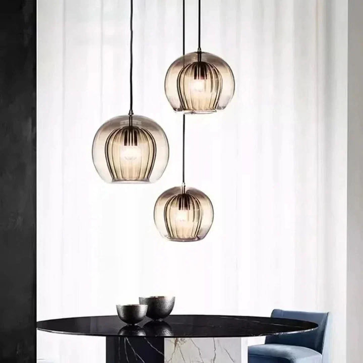 TimberGlow - Moderne Glas Pendel Lys