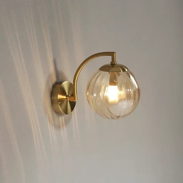 Moderne LED Væglampe lavet af farvet glas, nordisk minimalistisk stue-soveværelse væglampe, spisestue-køkken indendørs lys