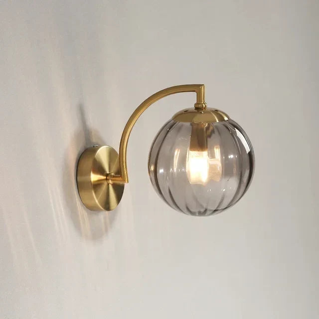 Moderne LED Væglampe lavet af farvet glas, nordisk minimalistisk stue-soveværelse væglampe, spisestue-køkken indendørs lys
