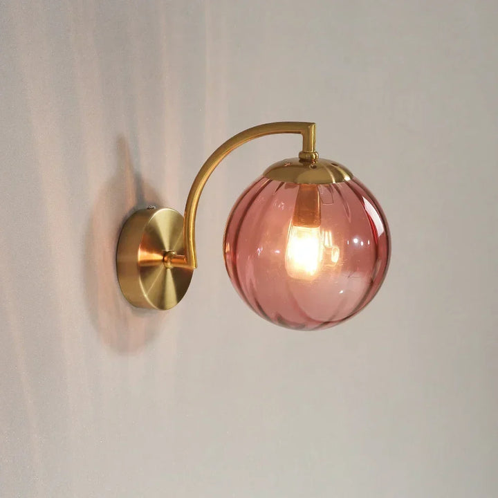 Moderne LED Væglampe lavet af farvet glas, nordisk minimalistisk stue-soveværelse væglampe, spisestue-køkken indendørs lys