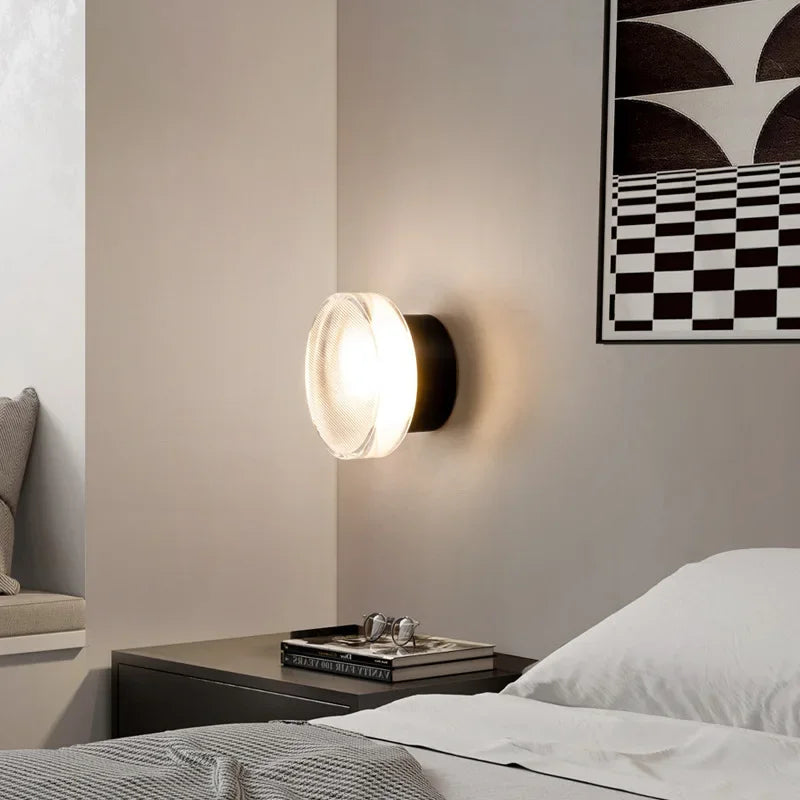Moderne rund væglampe