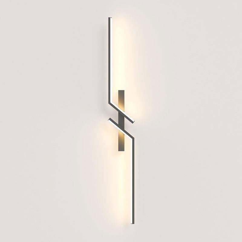 Kreativ LED væglampe med stribedesign | Moderne design